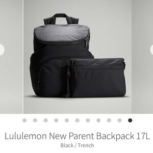 Lululemon New Parent Backpack -BLK/TRNH